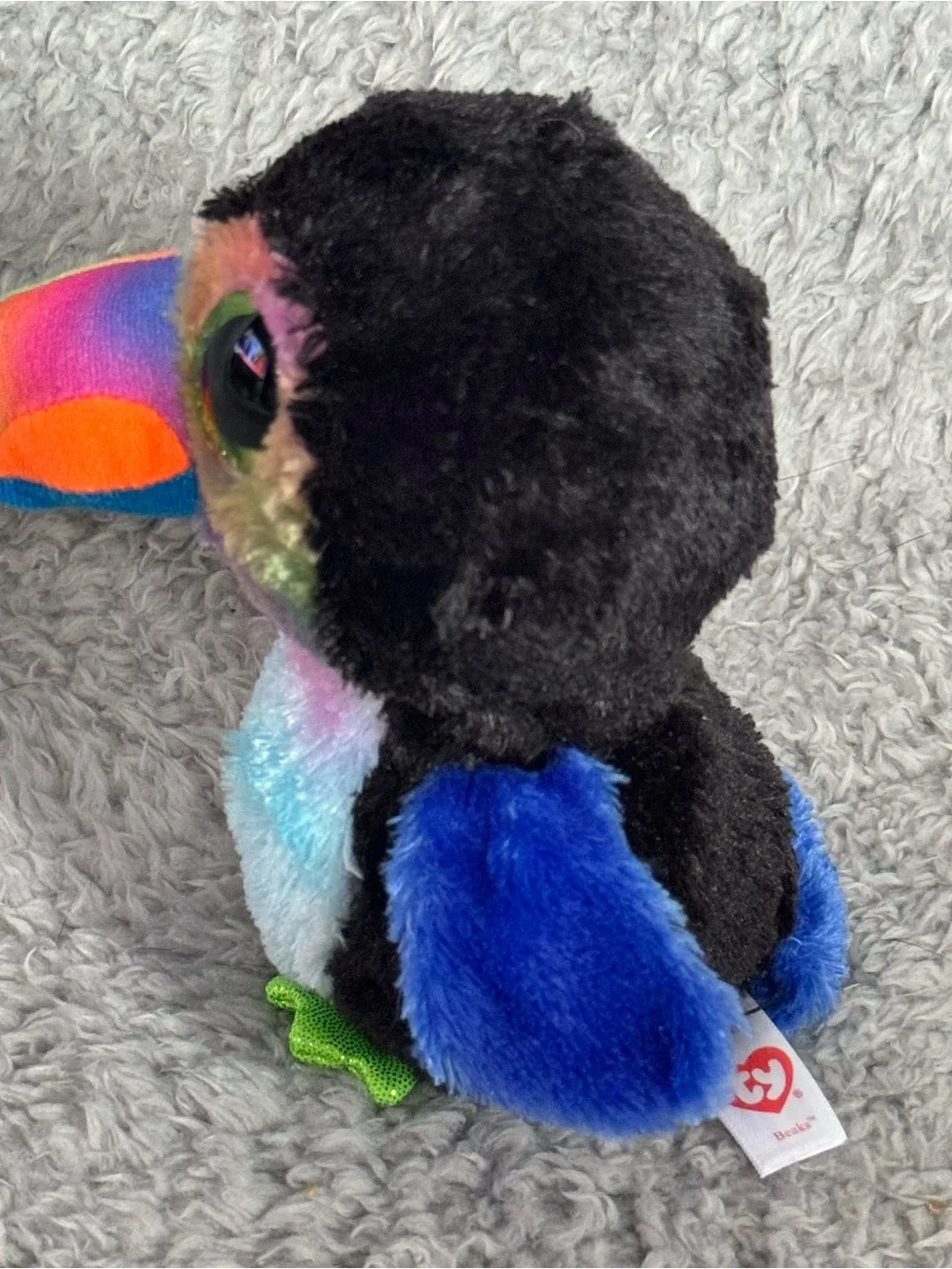 Beanie Boos Beaks the Toucan 6” Multicolored Bird Stuffed Animal Soft Toy
